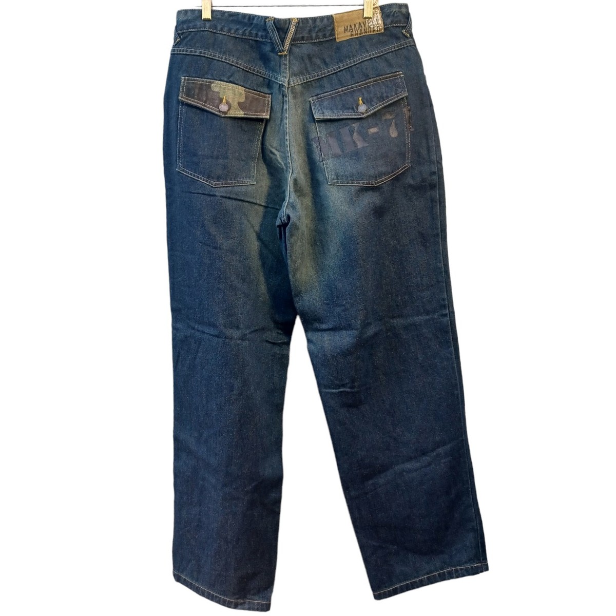 Vtg Makaveli Branded Mens Jeans 36x34 Y2K Baggy Tupac Shakur 90s