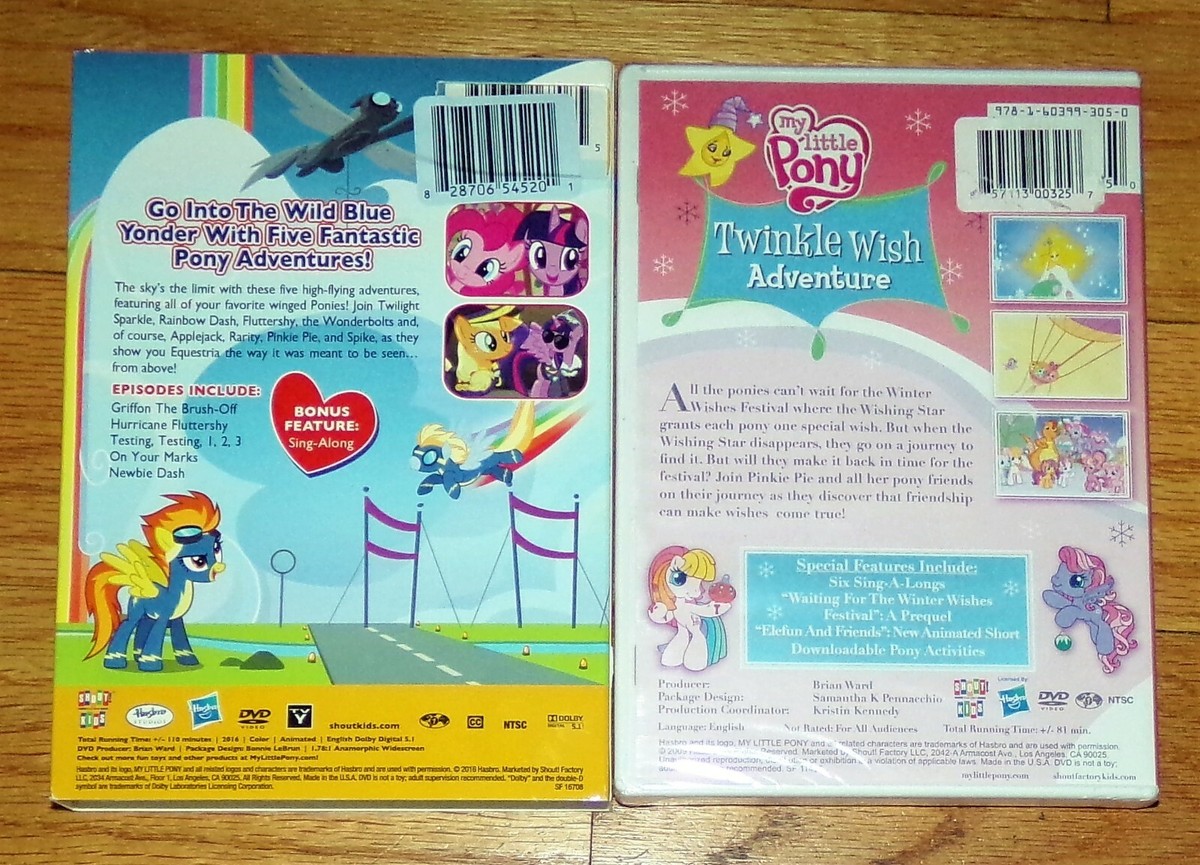 2 NEW DVD's: My Little Pony Twinkle Wish Adventure / Soarin