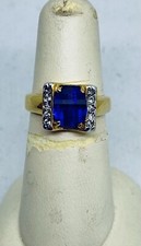 Vintage Sterling Ring With Amethyst Weighing 1.9 Grams Sz 6.5