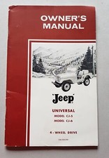 Willys Jeep CJ-5 CJ-6 1961 manuale uso originale genuine owner's manual
