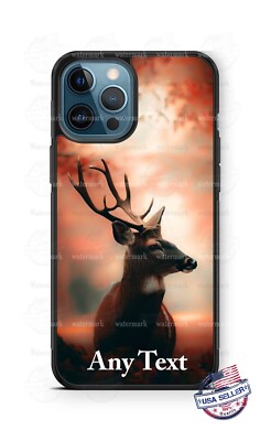 Autumn Fall Deer Antler Customized Phone Case fits iPhone Samsung Google Pixel