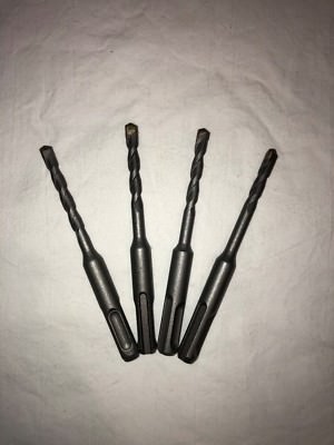 Qty 4 SDS Rotary Hammer Drill Bits 1/4'' x 4 1/4'' fit Hilti Bosch DeWalt Mikita