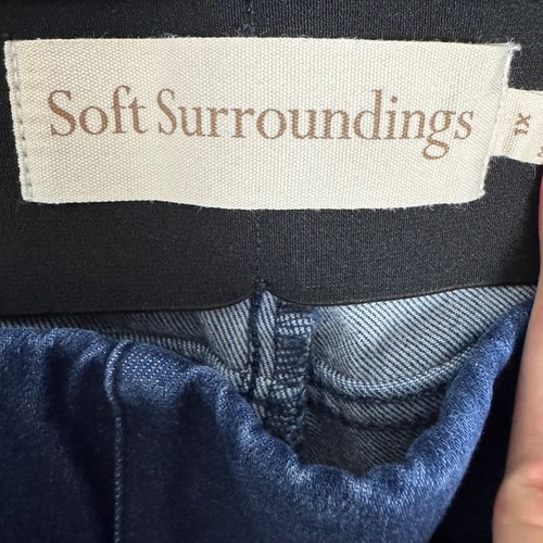 Jeans skinny alla caviglia Soft Surroundings taglie forti 1X blu The Ultimate Denim - Foto 4 di 7