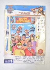 Paw Patrol Scene Setter Wall Decorating Kit Birthday Party Photo Booth + Props
