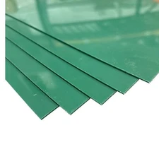 0.060" x 21" x 36", HDPE Plastic Sheet, Green (Pack of 5)