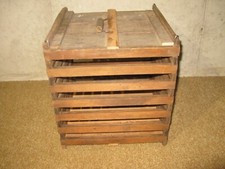 Antique Farmhouse Humpty Dumpty Egg Crate; OWOSSO MFG CO, Owosso, MI