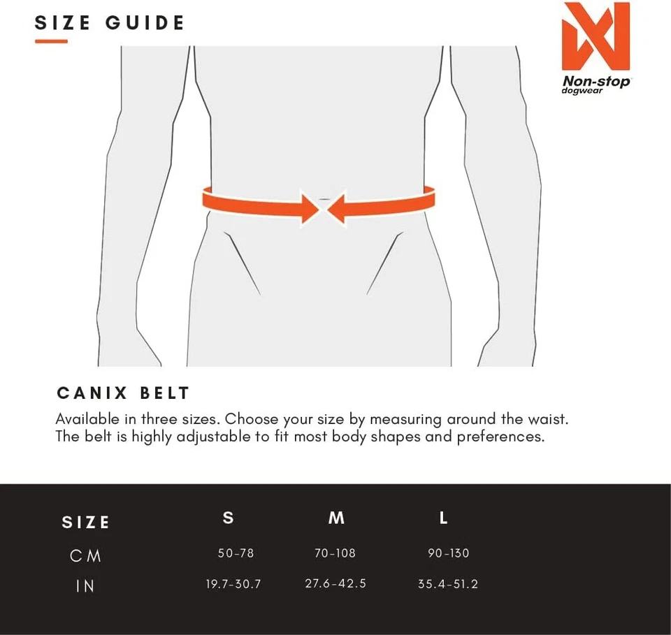 Non-Stop Dogwear Canix Belt Canicross Human Harness Black RRP £85 - Image 2 of 4