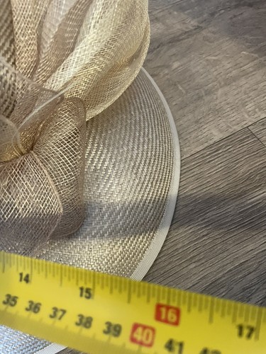 Jacques Vert Hat Wedding Races Ascot Cream New Unused Bow Beautiful Mother - Picture 9 of 10