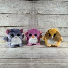 Lot Of 3 FurReal Fuzzalots Kitty Puppy Monkey Color-Change Toy Lights Sound