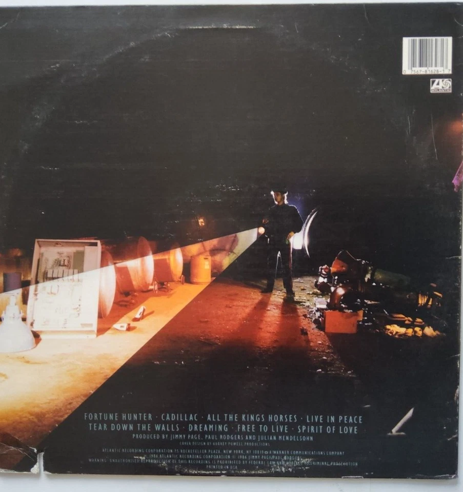 Jimmy Page/The Firm - Mean Business UK Atlantic LP 1986 album vinyl record rock - Image 3 of 4