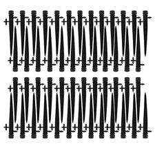 50PCS Adjustable Water Flow Irrigation Drippers On Stake Emitter Drip Sprinklers
