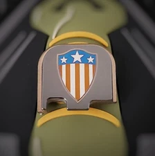  Titanium Glock Back plate fits 43, 43X, 48 - 1940's American Shield