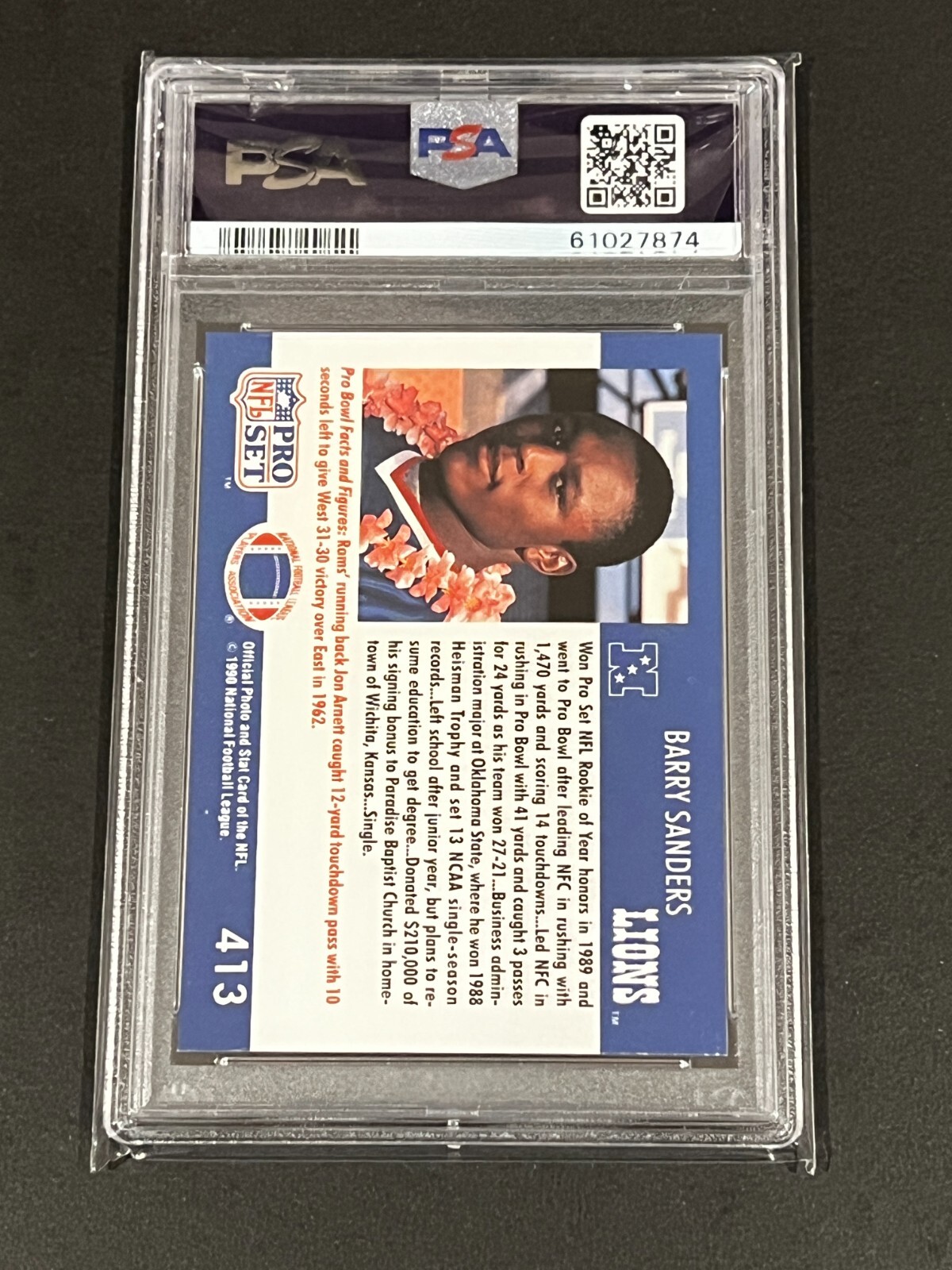 1990 Pro Set Pro Bowl 413 Barry Sanders for sale online eBay