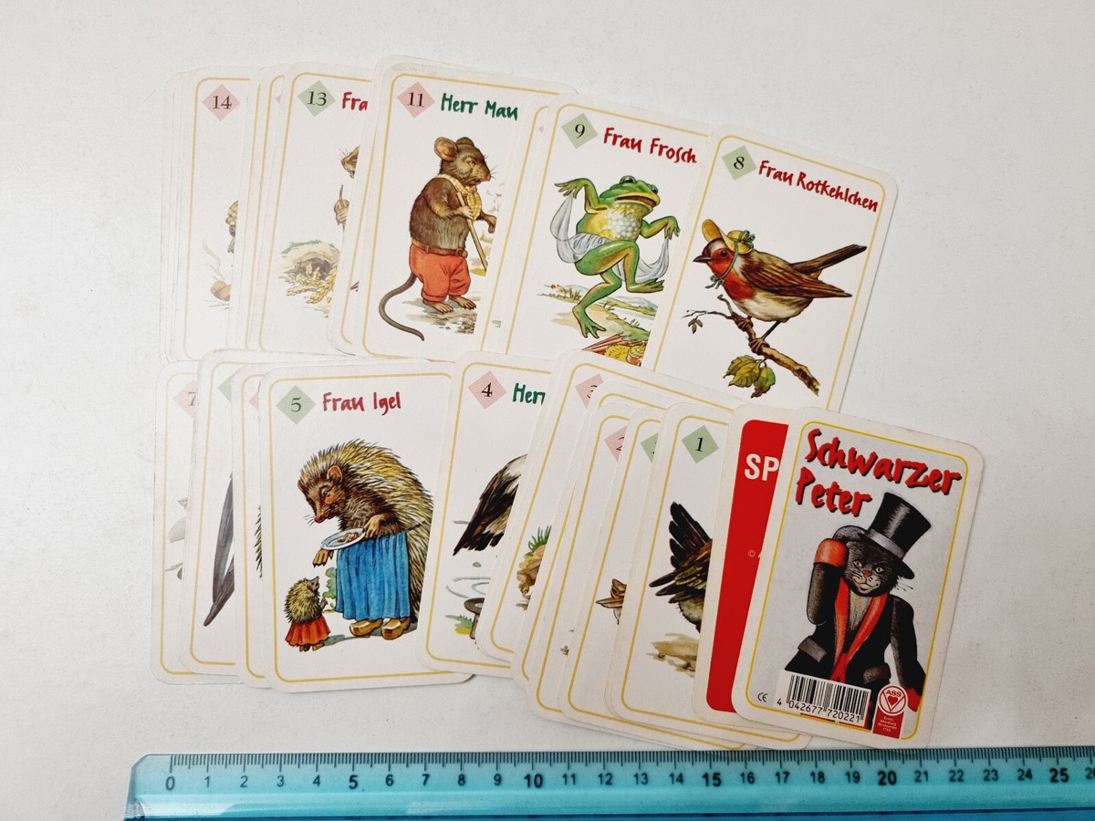 Playing Card Schwarzer Peter Ass Original Vintage New | eBay