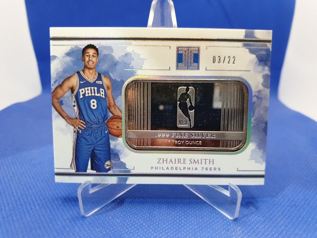 Zhaire Smith 2018-19 Impeccable Silver 1 ounce oz Bar Card Rookie /22
