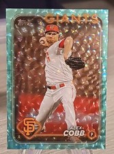Alex Cobb 2024 Topps Series 2 Aqua Foil /399 #497 San Francisco Giants/Tigers