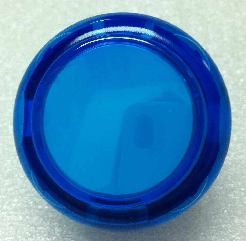 Japón Sanwa Cristal Botones x 8 piezas OBSC-30-CB Color Azul Claro Videojuego Piezas Foto 2 de 4