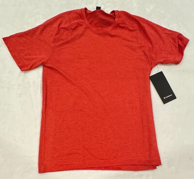 Lululemon Metal Vent Tech Short Sleeve 2.0 DKRD/PLBR Red Men's Size M