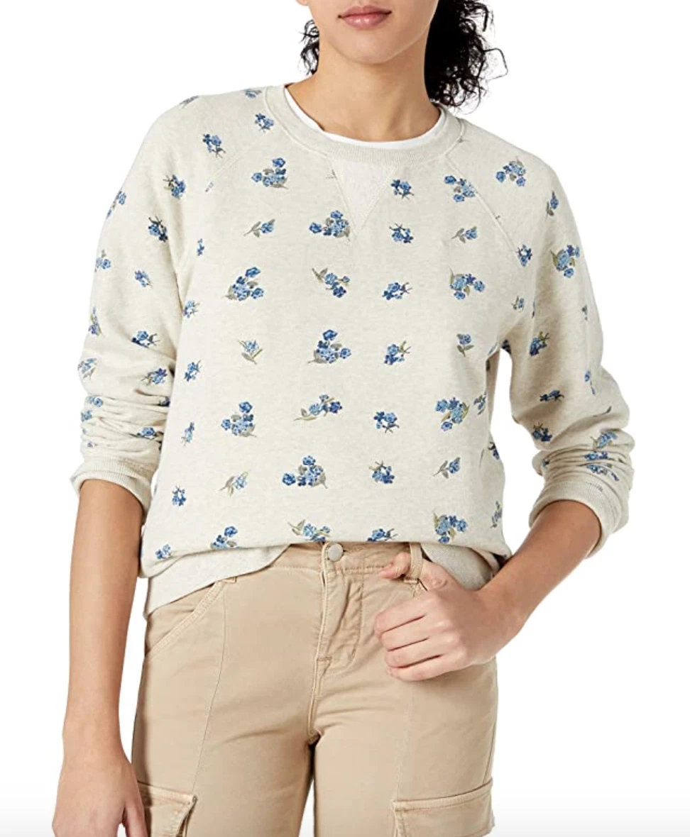 Lucky brand embroidered sweatshirt hotsell