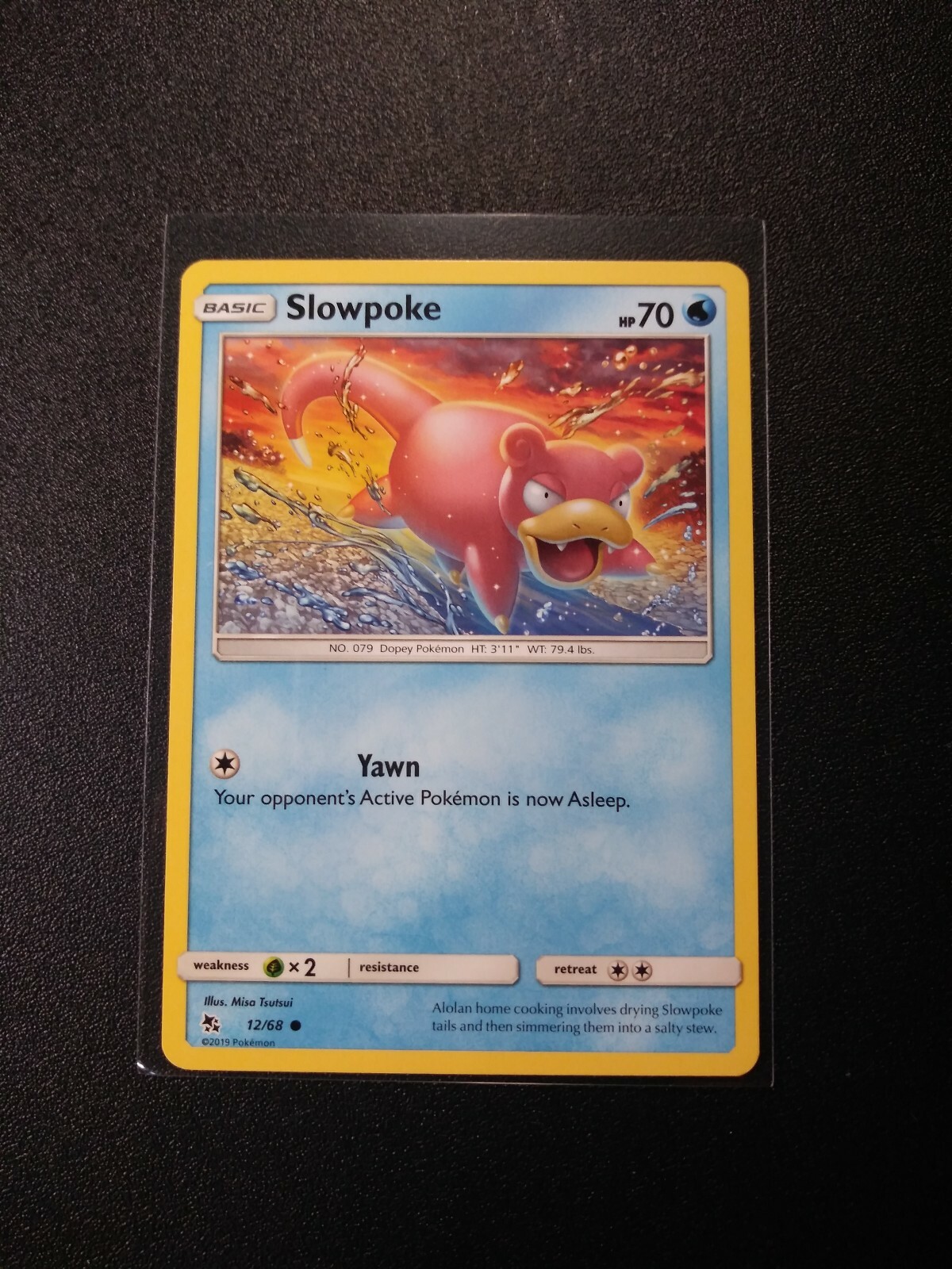 Slowpoke Hidden Fates 12/68 NM-M Common Pokemon Card