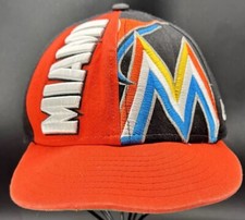 New Era 9FIFTY Miami Marlins Youth Baseball Hat SnapBack Embroidered Colorful