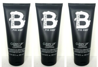 3 Bed Head for Men CLEAN UP PEPPERMINT CONDITIONER 6.76 oz Each