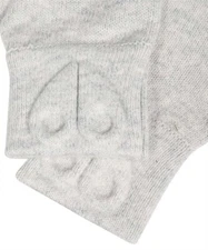 NWT Moose Knuckles Imlay Logo Knit Gloves Merino Wool Grey Gray OS One Size
