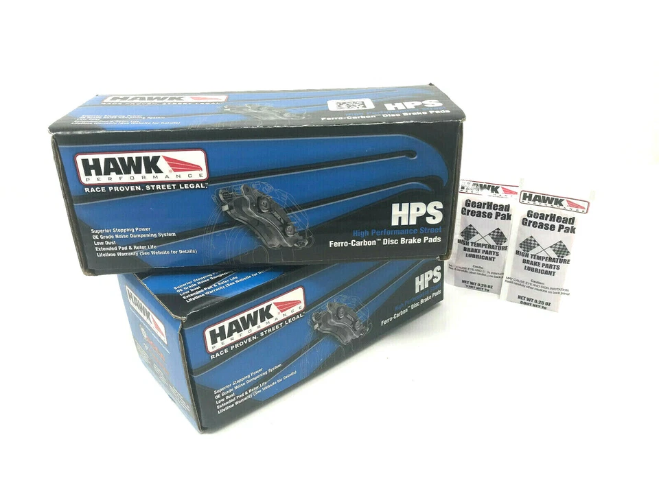 Pastilhas de freio dianteiro + traseiro Hawk HPS Performance 1969-1973 Porsche 911 912 914 - Imagem 4 de 4