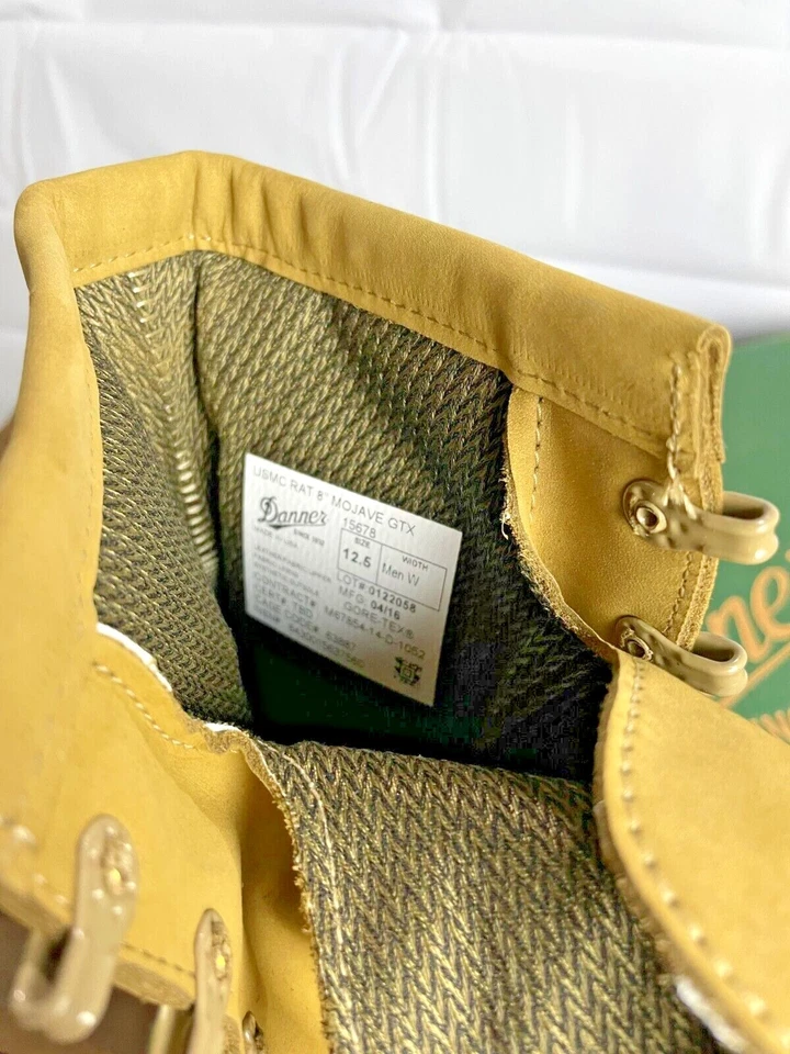 USMC Military Danner GORETEX 8" RAT Boots GTX MOJAVE 15678 NIB 4N, 4R, 4.5N, 5R - Image 3 of 4