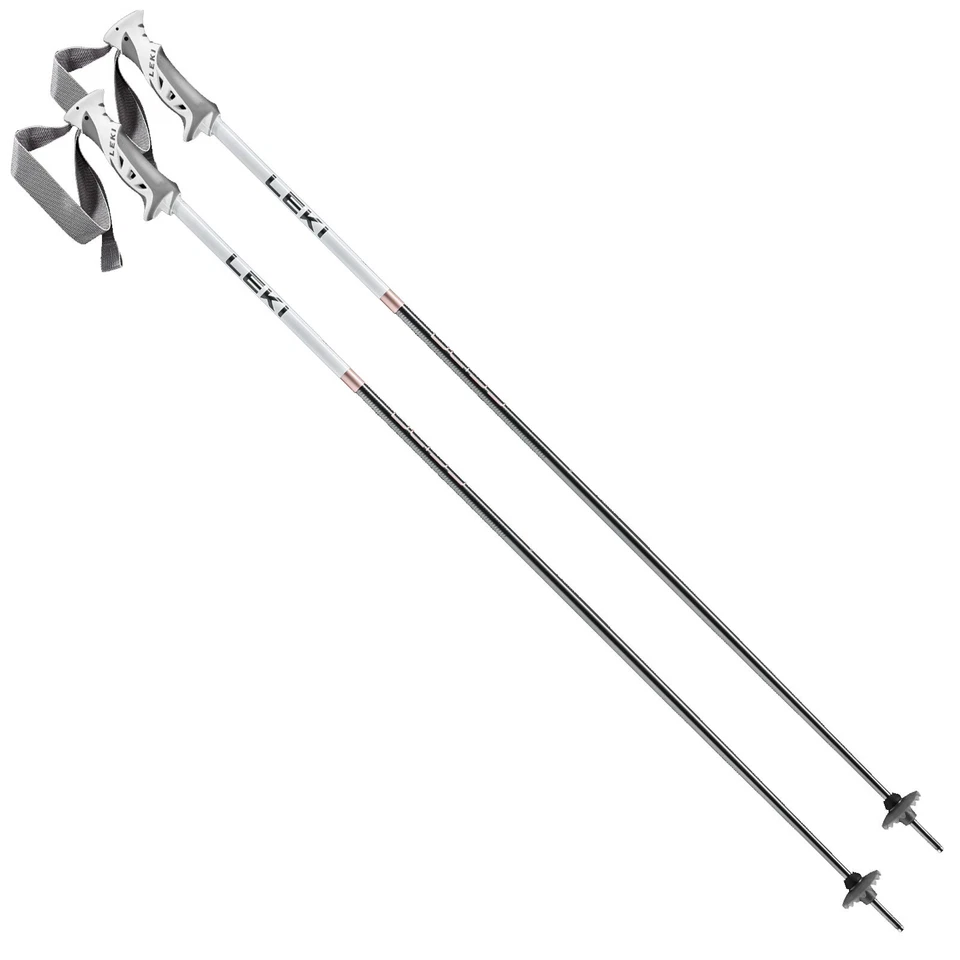 Leki Bliss Damen-Skistöcke Alpin-Stöcke Stock Ski Frauen Weiß Rosegold Piste NEU