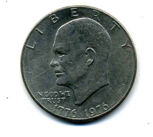 NICE 1976 P Dwight D. Eisenhower DOLLAR 100 CENT U.S $1 US IKE COIN#519
