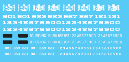 N Scale - Bessemer & Lake Erie Locomotive Decals (BLE)