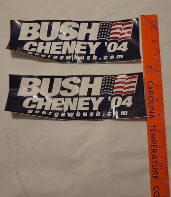 Bush Cheney '04 Bumpers Stickers (2) | eBay