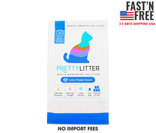 PrettyLitter Health Monitoring Cat Litter, Lotus Flower Scent, 8lb