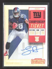 2018 Panini Contenders Football Championship Ticket Saquon Barkley #102 /25 Auto
