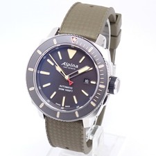 Alpina Seastrong Diver Auto AL525X4VS6 SS & Rubber Men's Watch, Used From Japan 2