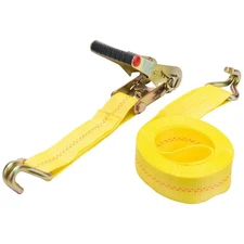 HAMPTON PROD - 2" x 16' Heavy Duty Ratchet Tie-Down with Double J-Hooks - 3,3...