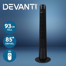 Devanti Electric Tower Fan Oscillating 3 Speeds Cooling Fans with Remote 93cm