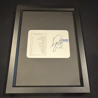 Tiger Woods autographed Augusta National Golf Club Signed Framed Scorecard
