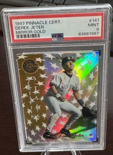 Derek Jeter 1997 Pinnacle Certified #141 MIRROR GOLD PSA 9 POP 27 YANKEES HOF