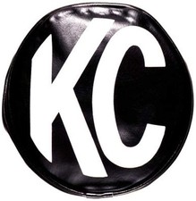 Kc Hilites 5100 6 Round Black Vinyl Light Cover Set Of 2 With White Kc Logo Kc Hilites 5100 6 Round Black Vinyl Light Cover Set Of 2 With White Kc Logo
