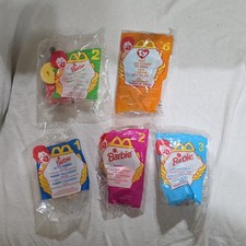 Mattel Barbie McDonald's 1999 Lot of 5 Sealed Happy Meal Toys Dutch Kenyan Kelly