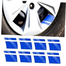 8 PCS Wheel Rim Decal Stripe, Reflective Car Decal, Size 2.36 x 2.36 inch Blue