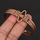 Copper Wire Magnetic Adjustable Handmade Vintage Bangle Jewelry Gift CB-34-069 — photo 2
