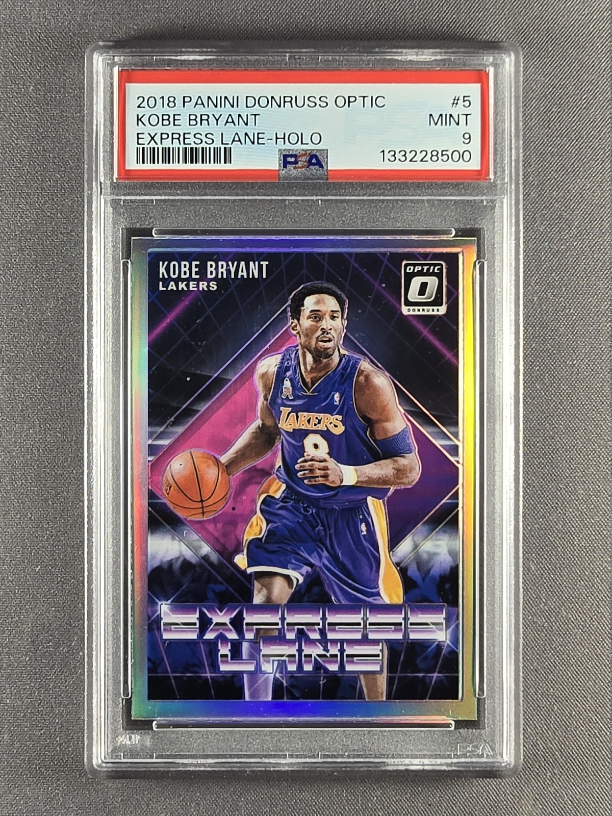 2018-19 Panini Donruss Optic Kobe Bryant #5 Los Angeles Lakers PSA 9