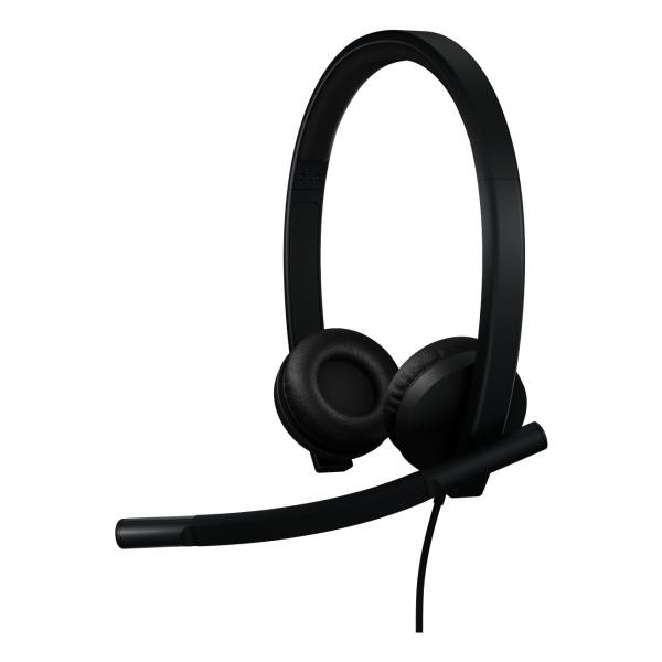 Logitech Nero H570e Auricolare Usb-C Cablato Con Cancellazione Rumore E Certificazione Teams - Immagine 2