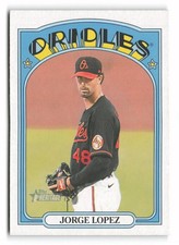 2021 Topps Heritage #673 Jorge Lopez Baltimore Orioles