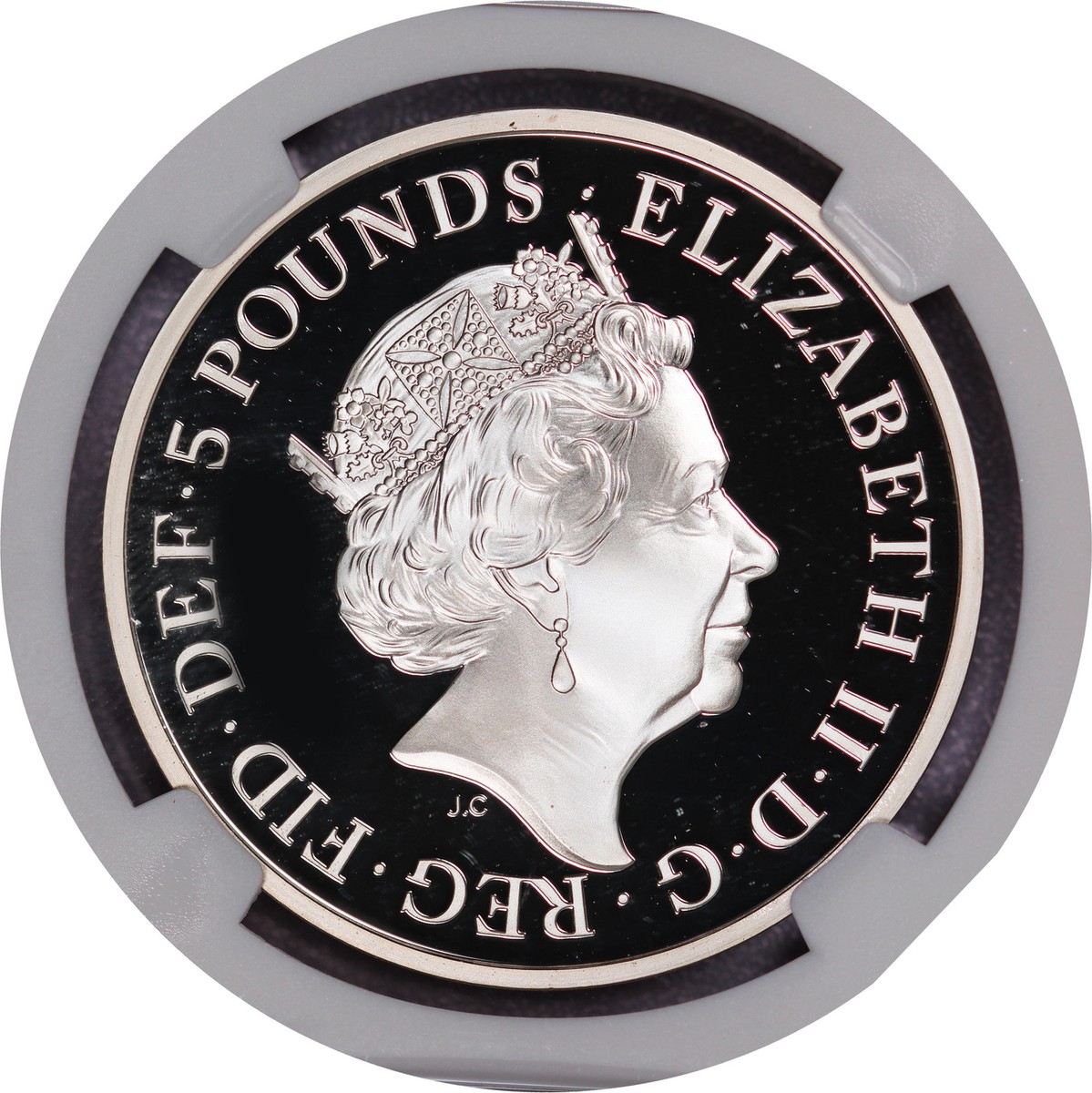 2017 Sapphire Jubilee £5 銀貨 NGC PF69UC Five Pounds 2017 Sapphire Jubilee, Coin from United Kingdom