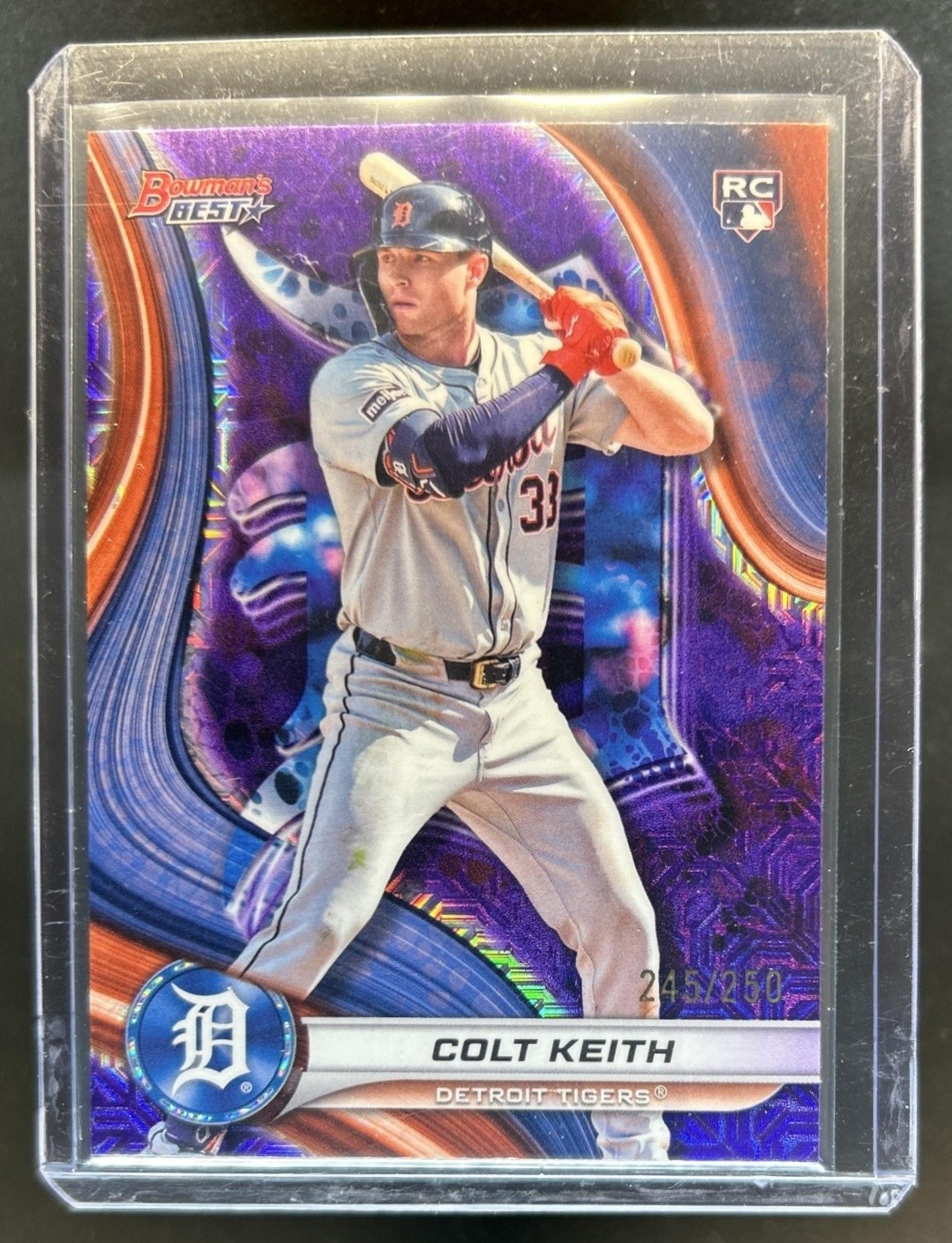 2024 Bowman's Best Colt Keith RC Purple Refractor Rookie #/250 Tigers