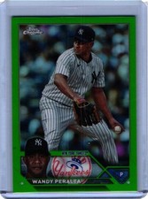 2023 Topps Chrome Update Green Refractor Wandy Peralta /99 New York Yankees